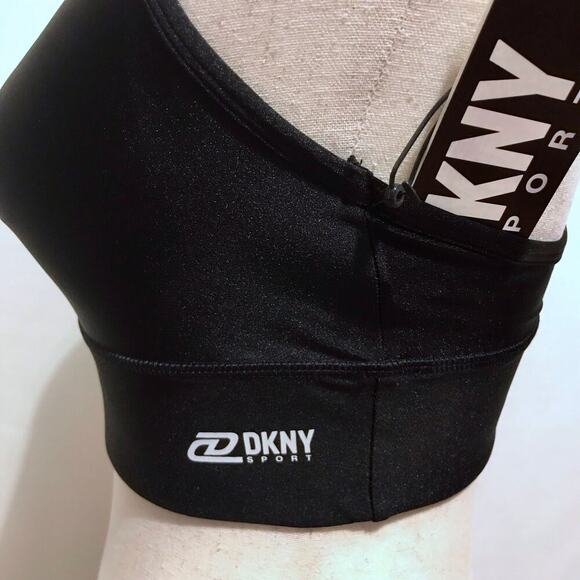 DKNY NWT Black Sports Bra Women XS - Picture 5 of 12